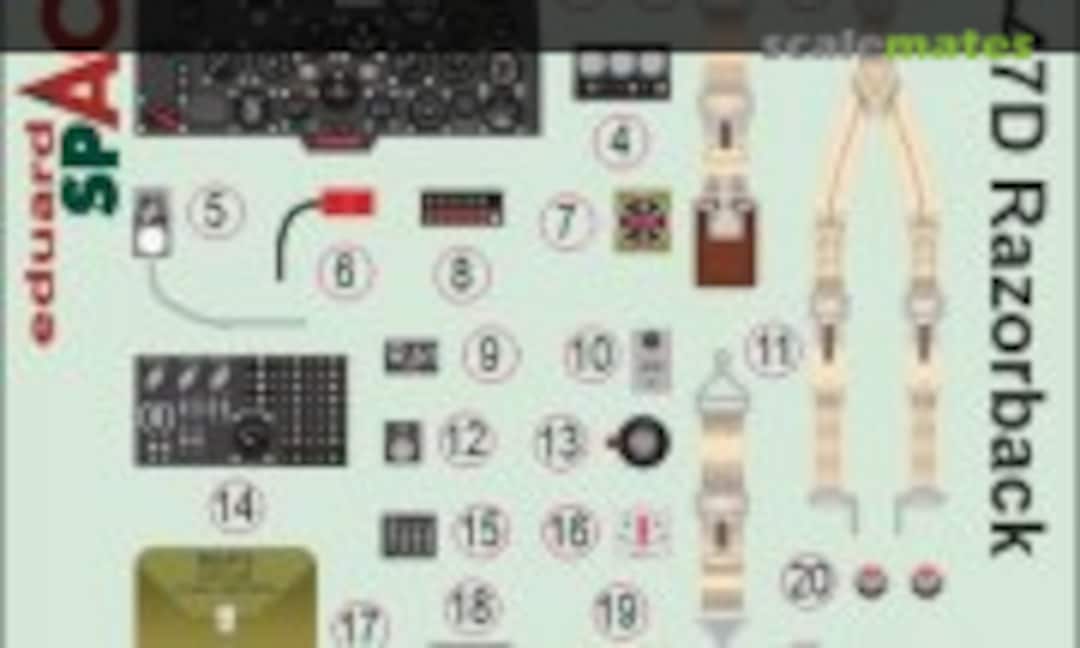 1:48 P-47D Razorback SPACE 1/48 (Eduard 3DL48254) 3DL48254