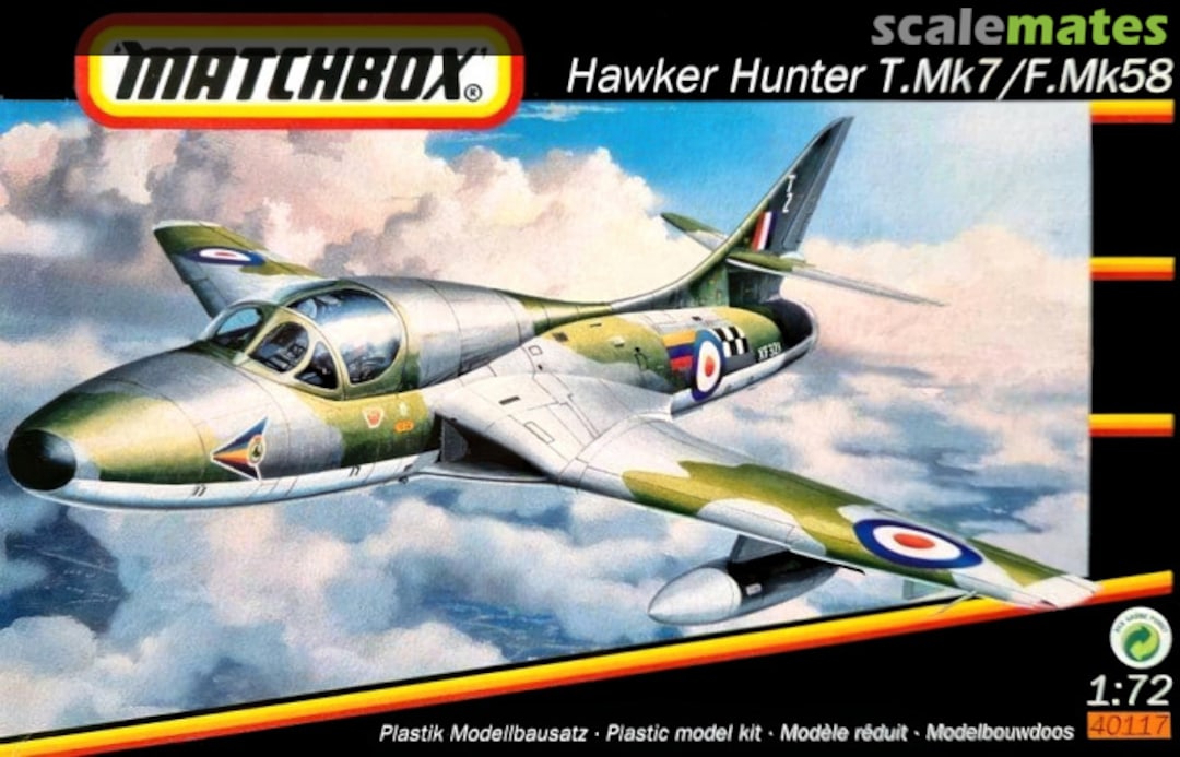 Boxart Hawker Hunter T.Mk7 / F.Mk58 40117 Matchbox Boxart Hawker Hunter T.Mk7 / F.Mk58 40117 Matchbox