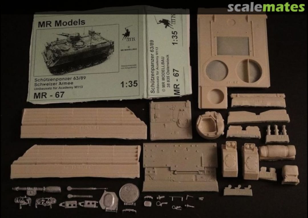Boxart M113 APC Swiss Schuetzenpanzer 63/89 MR-67 MR Modellbau Boxart M113 APC Swiss Schuetzenpanzer 63/89 MR-67 MR Modellbau