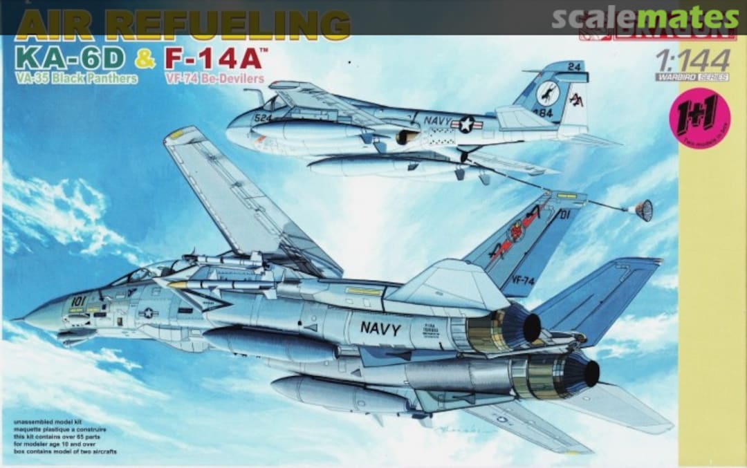 Boxart Air Refueling KA-6D VA-35 Black Panthers & F-14A VF-74 Be-Devilers 4595 Dragon Boxart Air Refueling KA-6D VA-35 Black Panthers & F-14A VF-74 Be-Devilers 4595 Dragon