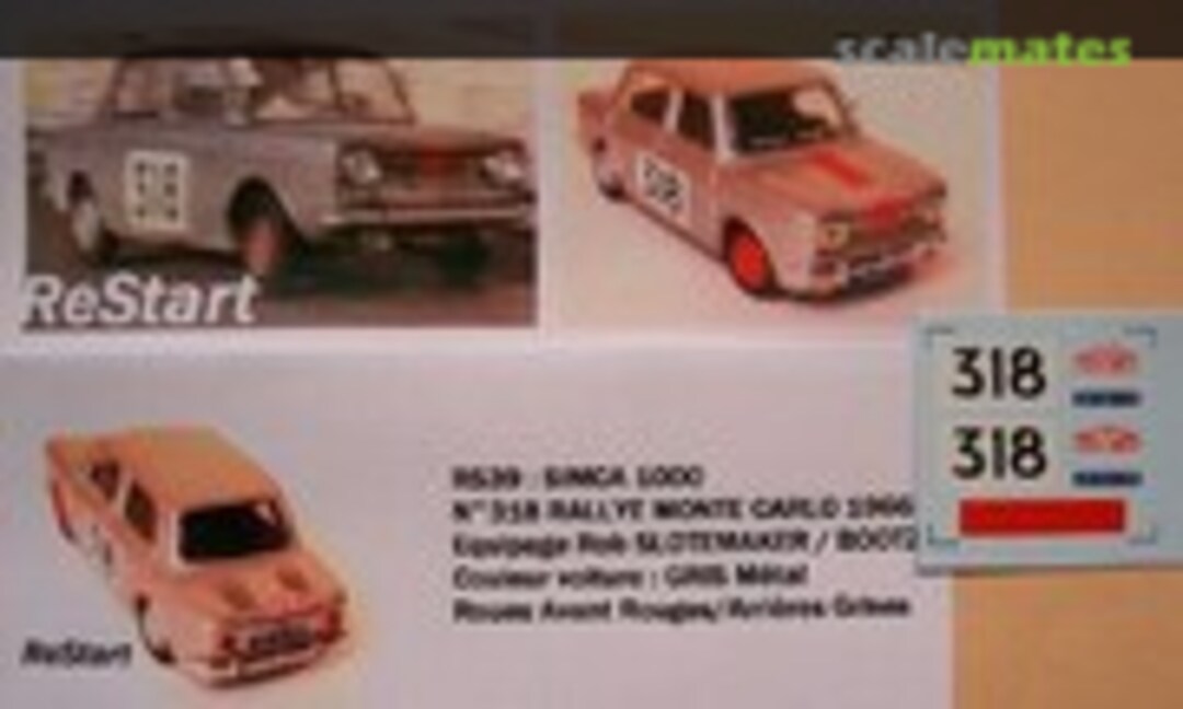 1:43 Simca 1000 (JX-00-53) (ReStart RS39) RS39