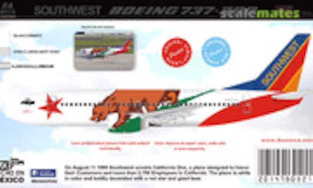 1:144 Southwest Boeing 737-300 California one (8aDecs 7909-210) 7909-210