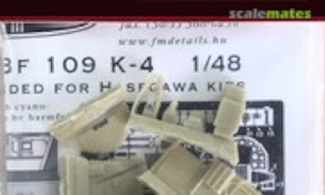 1:48 Messerschmitt Bf 109 K-4 Cockpit set for Hasegawa (FM Detail 480102) 480102