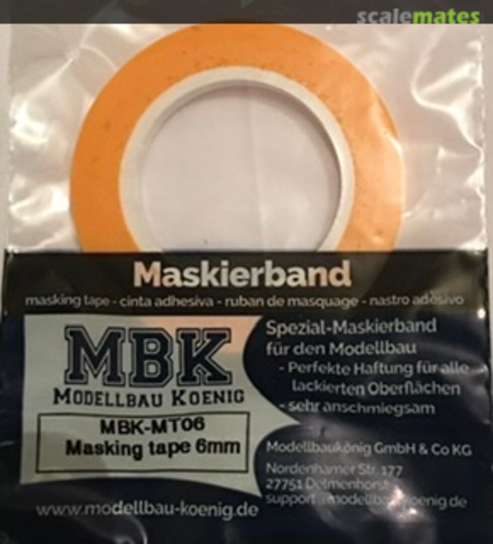 Boxart Masking Tape MT06 MBK Models Boxart Masking Tape MT06 MBK Models