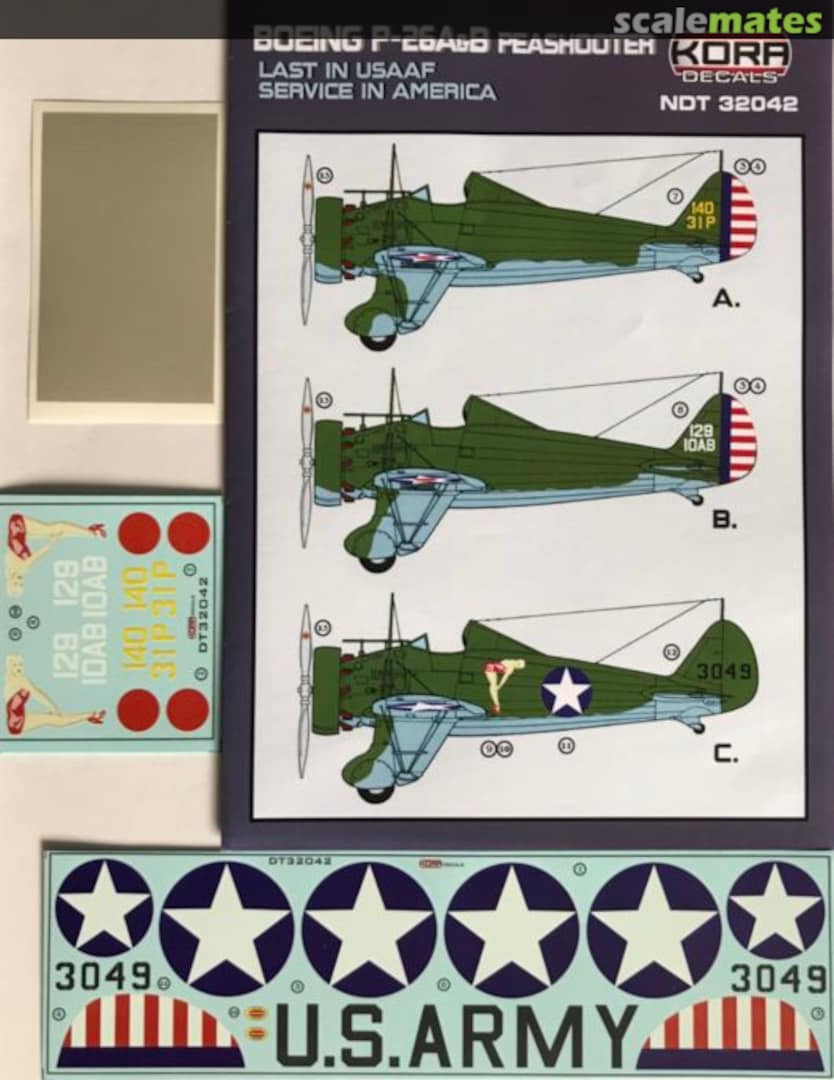 Boxart Boeing P-26A&B Peashooter NDT32042 Kora Models