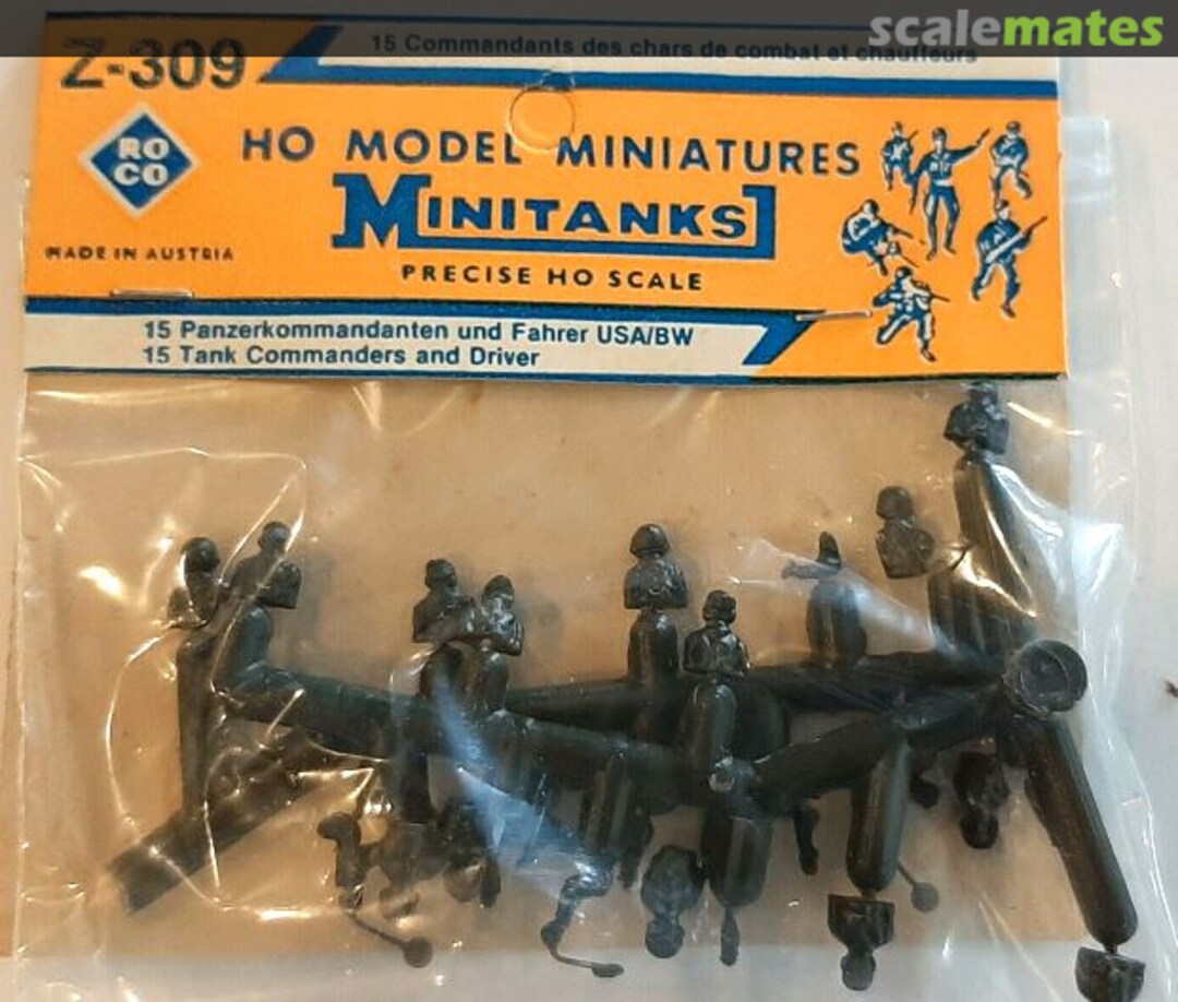 Boxart 15 Tank Commanders and Driver USA/BW Z-309 Roco Minitanks