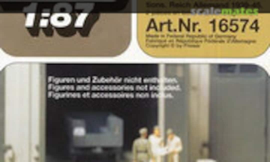 1:87 Trailer SdAnh 51 with crates for ammunition and tools (Preiser 16574) 16574