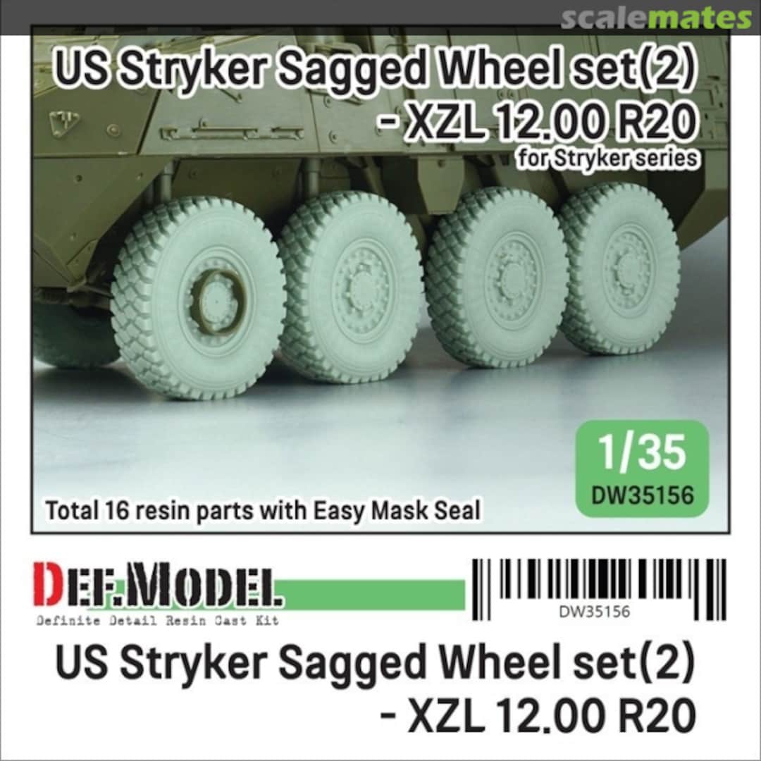 Boxart US Stryker Sagged Wheel set(2) DW35156 Def.Model Boxart US Stryker Sagged Wheel set(2) DW35156 Def.Model