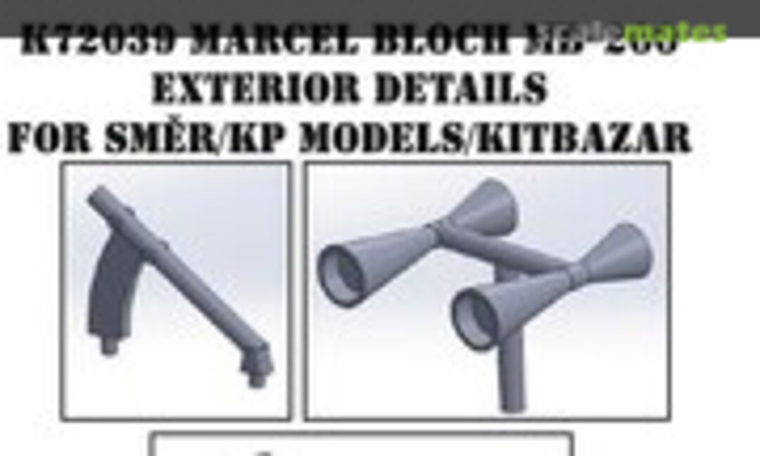 1:72 Marcel Bloch MB-200 Exterior Details (MH Models K72039) K72039