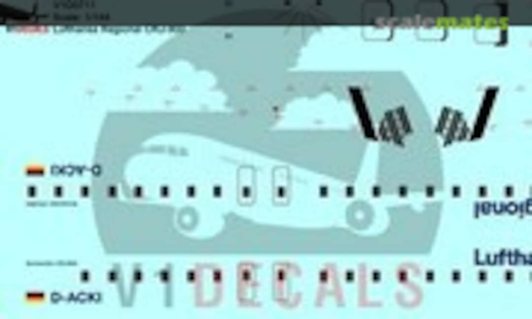 1:72 Lufthansa Regional Bombardier CRJ-900 (V1 Decals V1D0711-72) V1D0711-72
