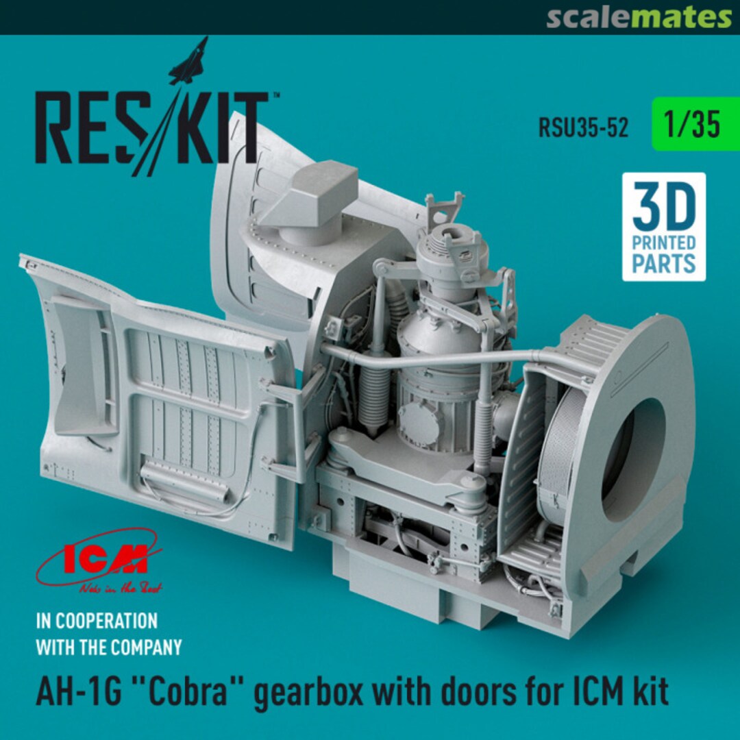 Boxart AH-1G "Cobra" Gearbox with doors RSU35-0052 ResKit Boxart AH-1G "Cobra" Gearbox with doors RSU35-0052 ResKit