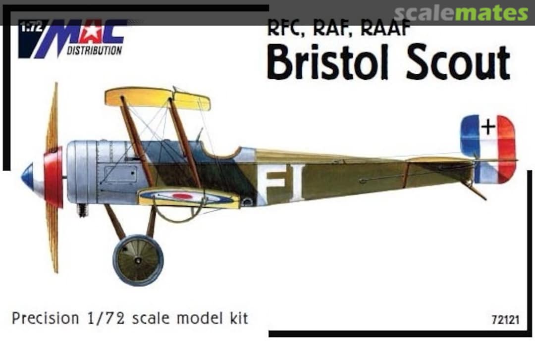 Boxart RFC, RAF, RAAF Bristol Scout 72121 MAC Distribution Boxart RFC, RAF, RAAF Bristol Scout 72121 MAC Distribution