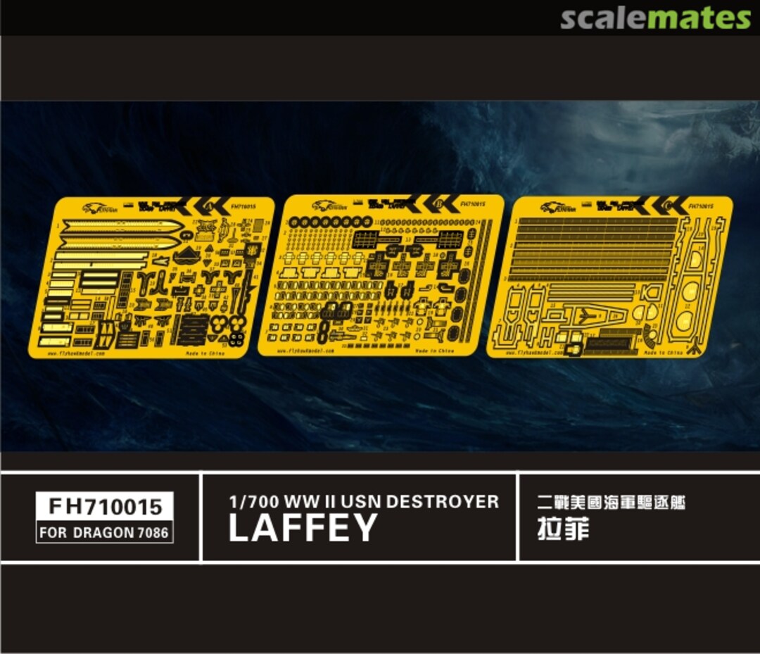 Boxart WWII USN Destroyer Laffey FH710015 FlyHawk Model