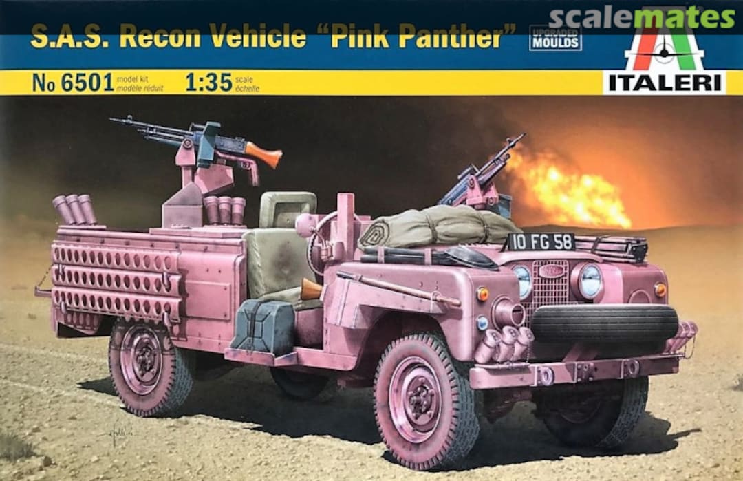 Boxart S.A.S. Recon Vehicle "Pink Panther" 6501 Italeri Boxart S.A.S. Recon Vehicle "Pink Panther" 6501 Italeri