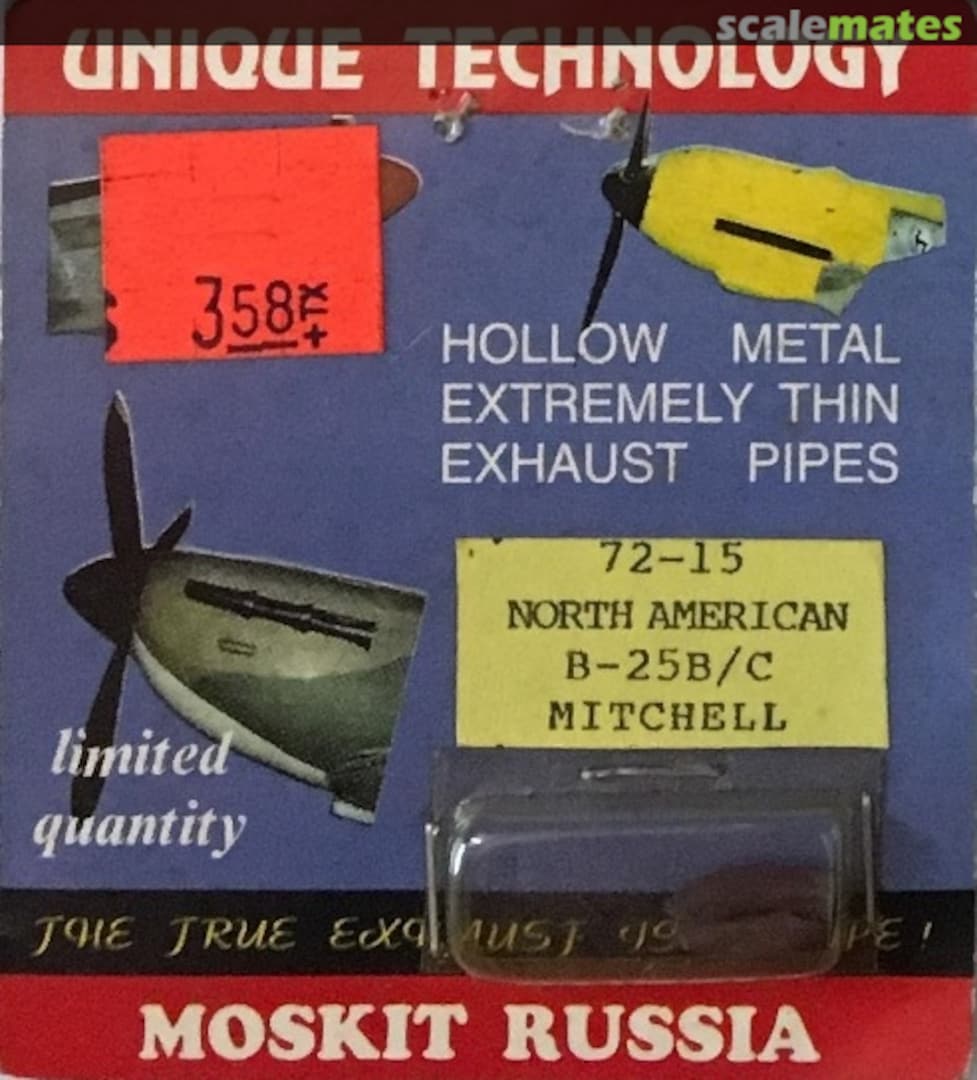 Boxart North American B-25B/C Mitchell 72-15 Moskit Boxart North American B-25B/C Mitchell 72-15 Moskit