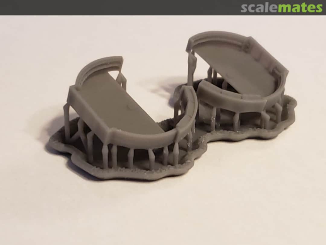 Boxart Fletcher class Midships Quadruple 40mm Bofors Tubs, late-war MM192FletBoforsTubs Model Monkey