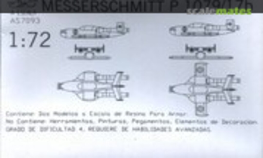 1:72 MESSERSCHMITT P1079/17b (AESCALA AS7093) AS7093
