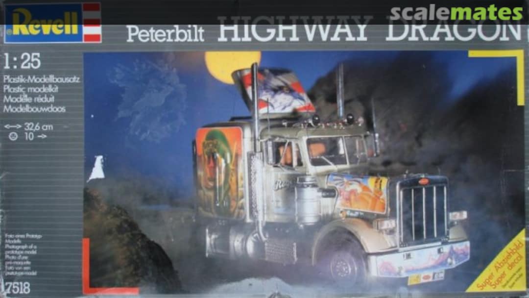 Boxart Peterbilt Highway Dragon 7518 Revell