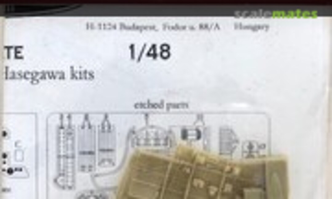 1:48 Nakajima Ki-84 Hayate Cockpit sets (FM Detail 480105) 480105