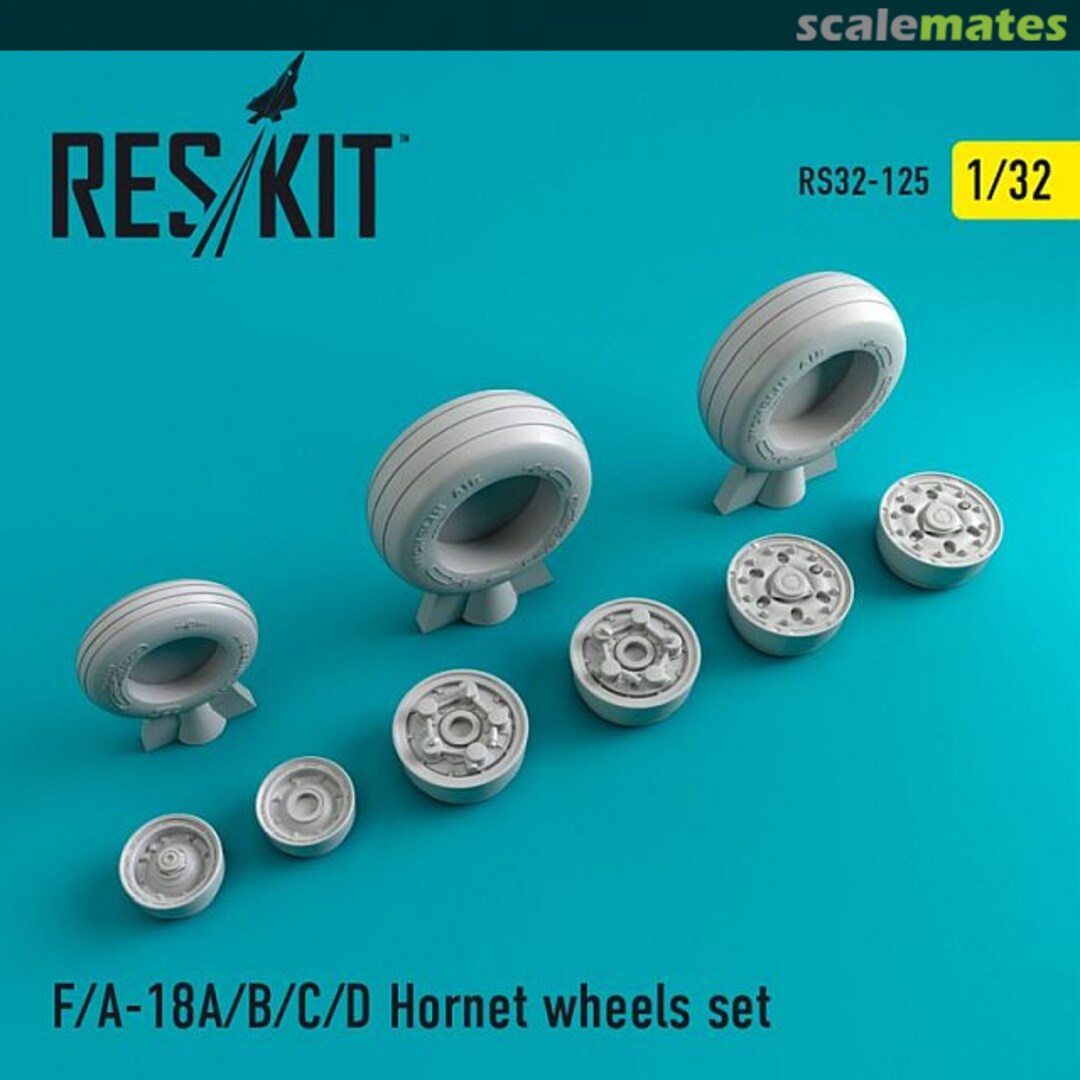 Boxart F/A-18C/D Hornet wheels set RS32-0125 ResKit Boxart F/A-18C/D Hornet wheels set RS32-0125 ResKit