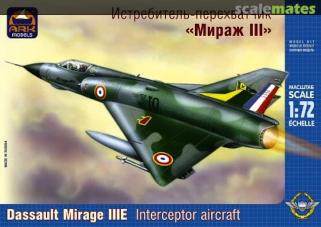 Boxart Dassault Mirage IIIE 72030 Ark Models Boxart Dassault Mirage IIIE 72030 Ark Models