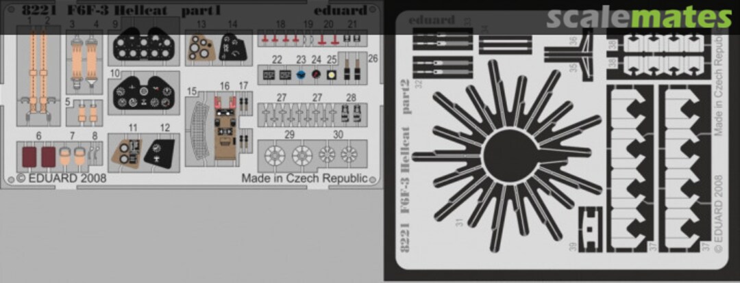 Boxart F6F-3 Hellcat PE-set 8221-LEPT Eduard Boxart F6F-3 Hellcat PE-set 8221-LEPT Eduard