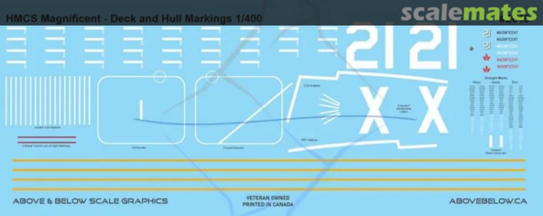 Boxart HMCS Magnificent Deck and Hull Markings 2049 Above & Below Graphics Boxart HMCS Magnificent Deck and Hull Markings 2049 Above & Below Graphics