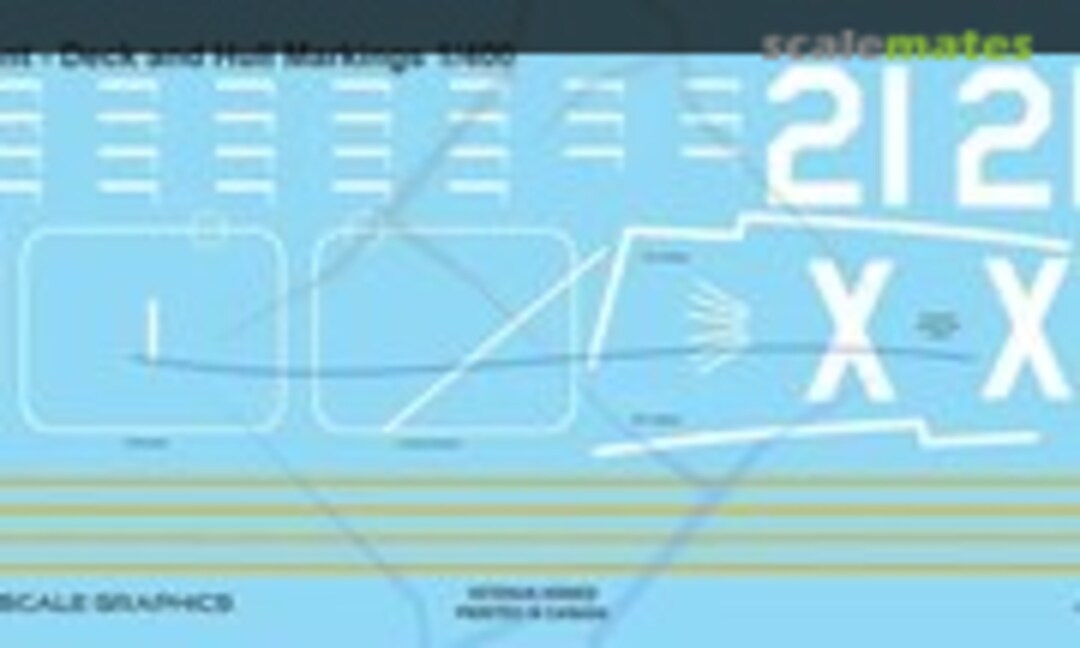 1:400 HMCS Magnificent Deck and Hull Markings (Above & Below Graphics 2049) 2049