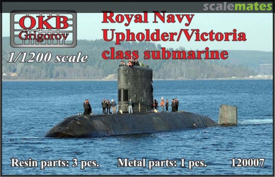 Boxart Upholder/Victoria class submarine 120007 OKB Grigorov Boxart Upholder/Victoria class submarine 120007 OKB Grigorov