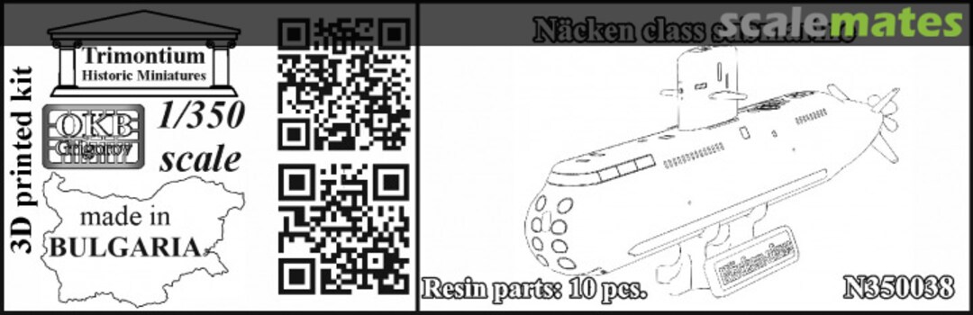 Boxart Näcken class submarine N350038 OKB Grigorov