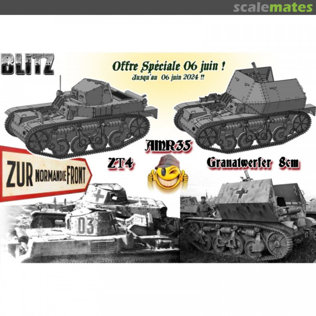 Boxart AMR 35 ZT4 & AMR 35 Beute Granatwerfer 8cm 35-G019 Blitz Boxart AMR 35 ZT4 & AMR 35 Beute Granatwerfer 8cm 35-G019 Blitz