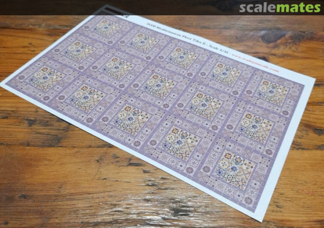 Boxart Mediterranean Floor Tiles E 35338 Reality in Scale Boxart Mediterranean Floor Tiles E 35338 Reality in Scale