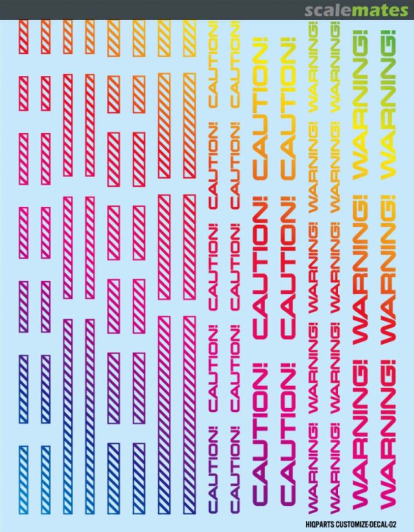 Boxart CM Decal 02 Line 2 Foil Hologram Silver CMD02-HLS HIQPARTS Boxart CM Decal 02 Line 2 Foil Hologram Silver CMD02-HLS HIQPARTS