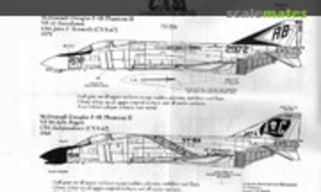 1:72 McDonnell Douglas F-4J Phantom II, VF-84 Jolly Rogers & VF-32 Swordsmen (CAM 72-006) 72-006