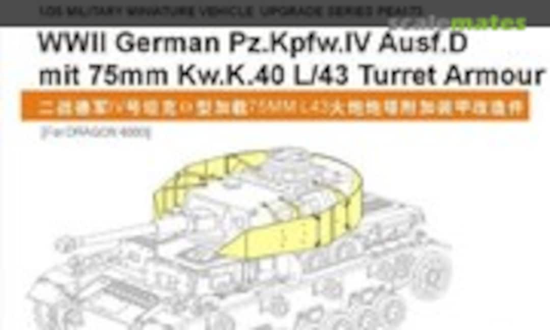 1:35 Panzer IV Ausf. D mit 75mm Kw.K.40 L/43 Turret Armour (Voyager Model PEA173) PEA173