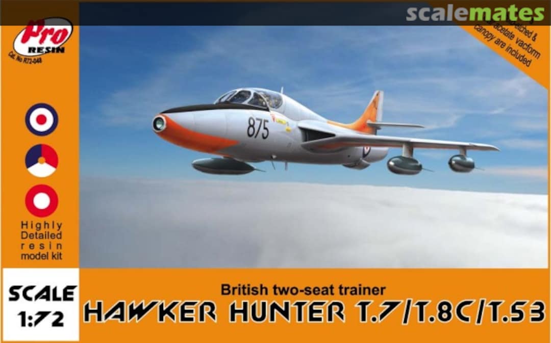 Boxart Hawker Hunter T.7/T.8C/T.53 R72-048 Pro Resin Boxart Hawker Hunter T.7/T.8C/T.53 R72-048 Pro Resin