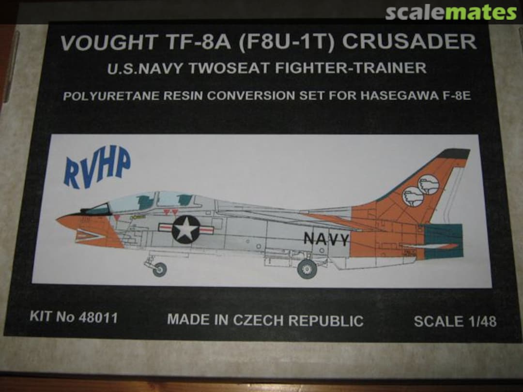 Boxart Vought TF-8A (F8U-1T) Crusader 48011 RVHP Boxart Vought TF-8A (F8U-1T) Crusader 48011 RVHP