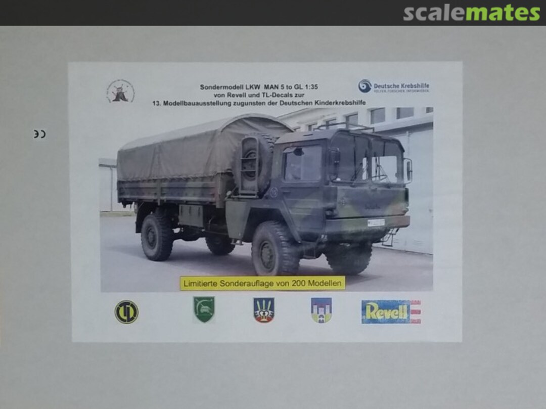 Boxart Sondermodell MAN 5 to GL DKKH 2011 Revell Boxart Sondermodell MAN 5 to GL DKKH 2011 Revell