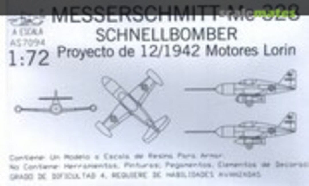 1:72 MESSERSCHMITT Me 328 Schnellbomber (AESCALA AS7094) AS7094