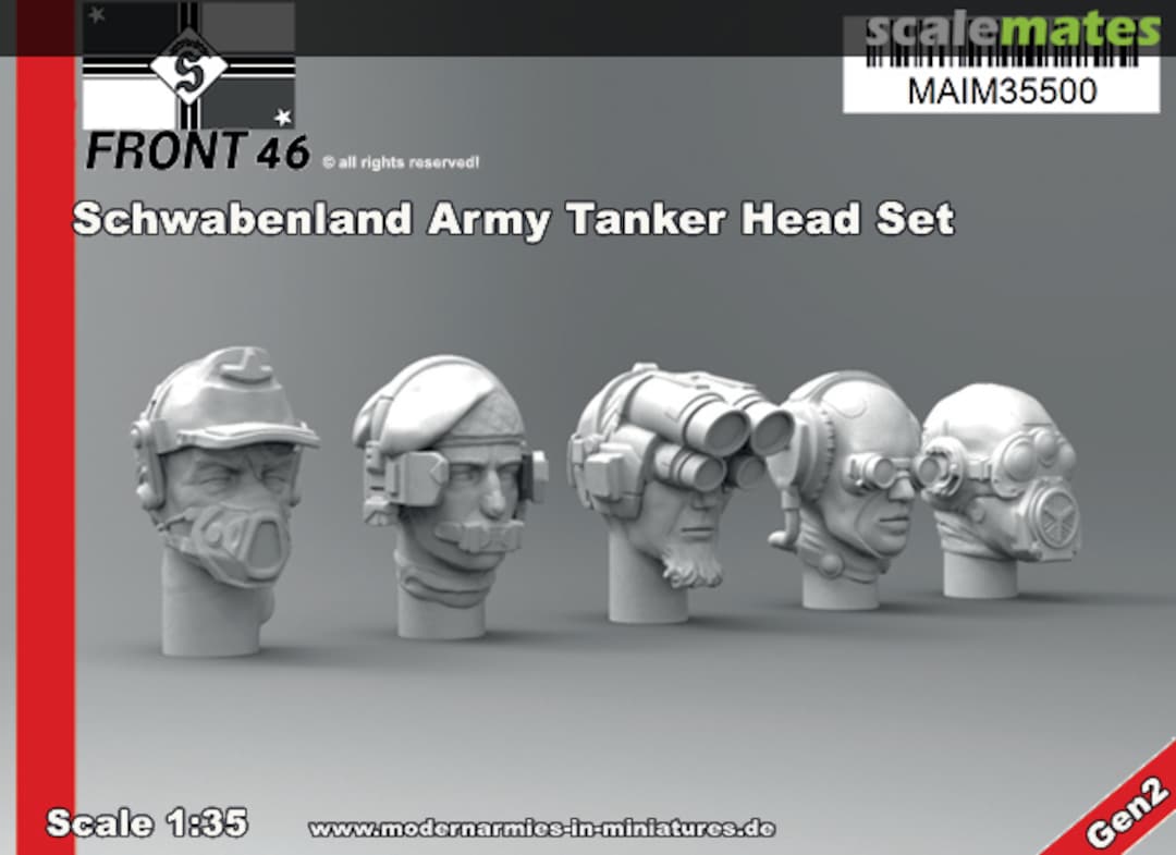 Boxart Schwabenland Army Tanker Head Set - Front46 (5pcs) MAIM35500 MAiM Boxart Schwabenland Army Tanker Head Set - Front46 (5pcs) MAIM35500 MAiM