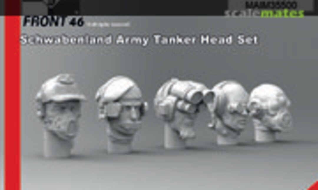 1:35 Schwabenland Army Tanker Head Set - Front46 (5pcs) (MAiM MAIM35500) MAIM35500