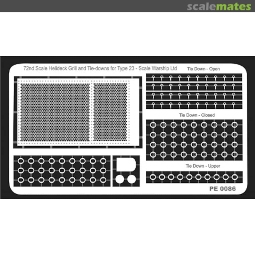 Boxart Helideck Grill and Tiedowns HelideckGrill32 Scalewarship