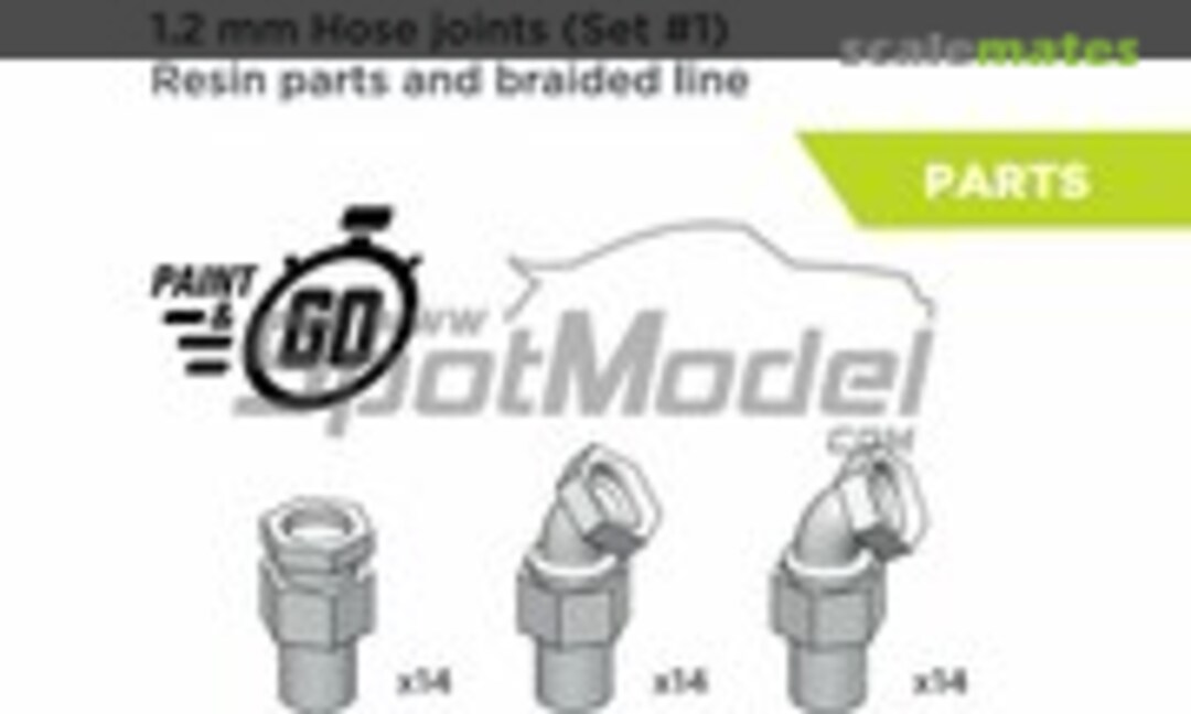 1:12 1.2mm Hose joints set 1 (Decalcas DCL-PAR046)