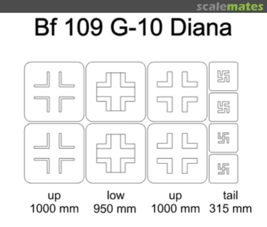 Boxart Bf 109 G-10 Diana 24026 Omask Boxart Bf 109 G-10 Diana 24026 Omask