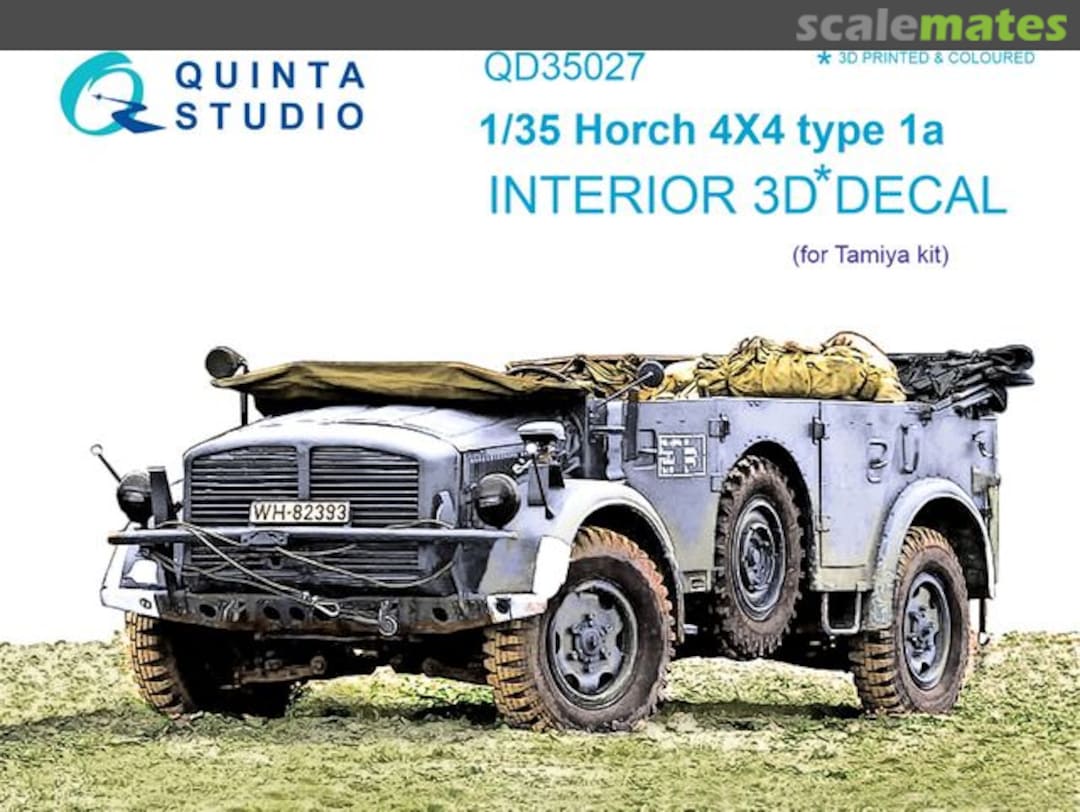 Boxart Horch 4X4 type 1a interior 3D decals QD35027 Quinta Studio Boxart Horch 4X4 type 1a interior 3D decals QD35027 Quinta Studio