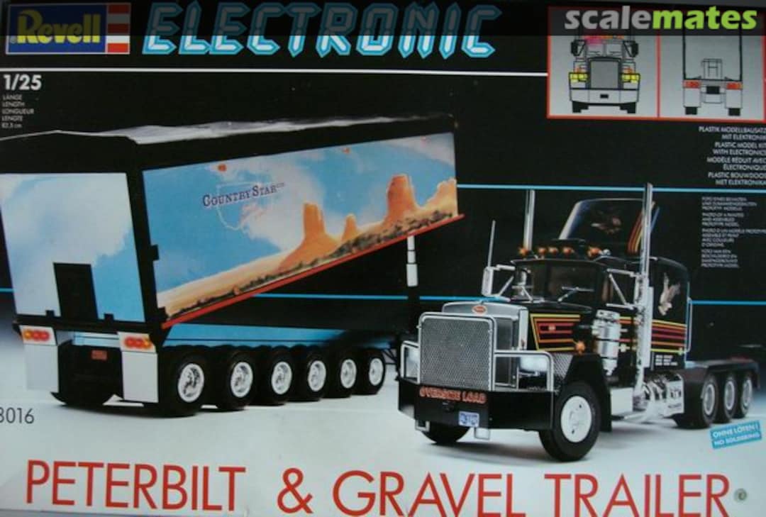 Boxart Peterbilt & Gravel Trailer 8016 Revell