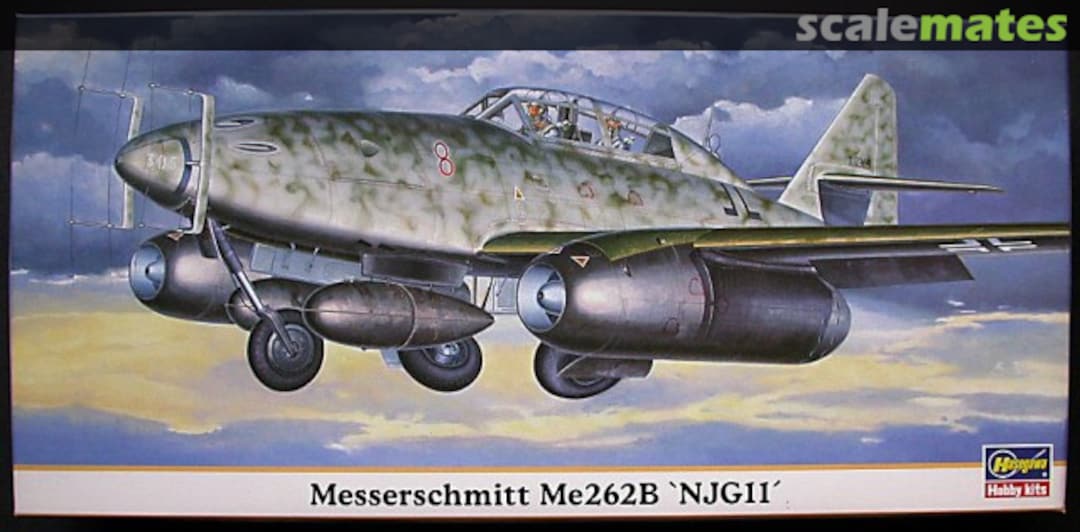 Boxart Messerschmitt Me 262B 'NJG11' 00168 Hasegawa Boxart Messerschmitt Me 262B 'NJG11' 00168 Hasegawa