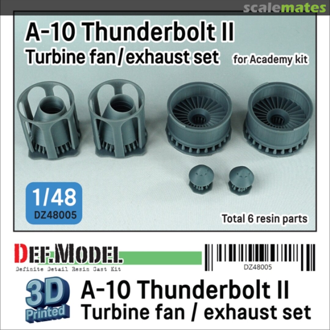 Boxart A-10 Thunderbolt II Turbine fan / Exhaust nozzle set DZ48005 Def.Model Boxart A-10 Thunderbolt II Turbine fan / Exhaust nozzle set DZ48005 Def.Model