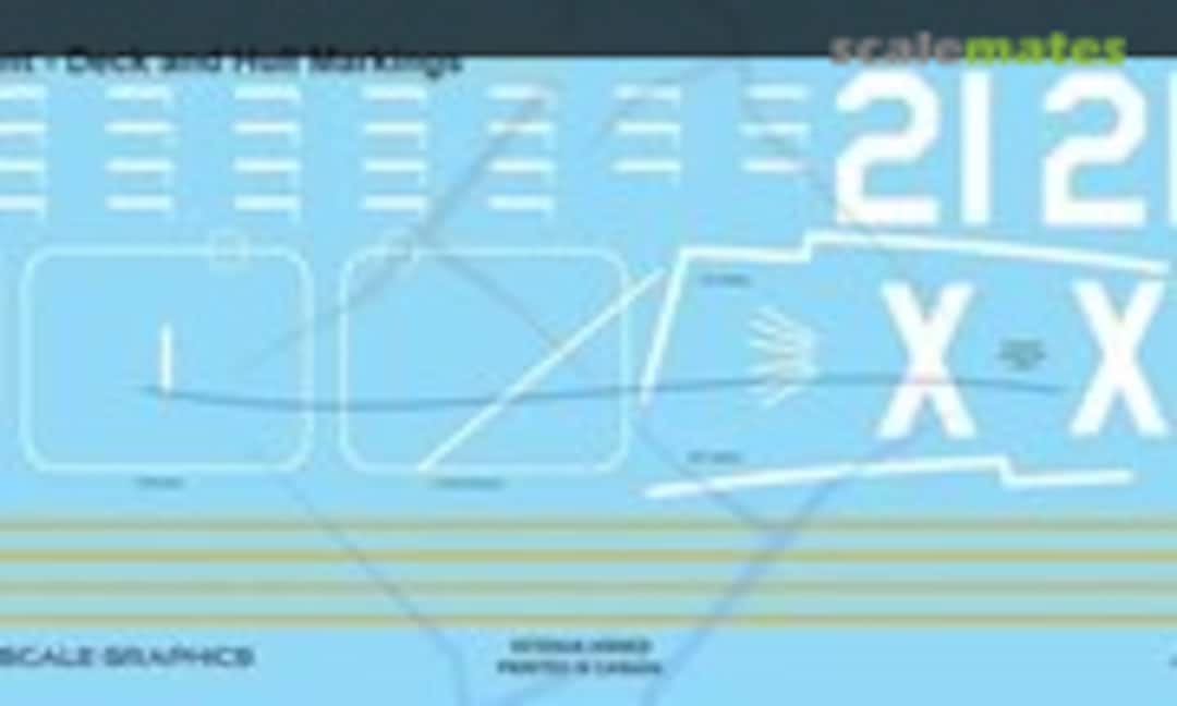 1:700 HMCS Magnificent Deck and Hull Markings (Above & Below Graphics 2049) 2049