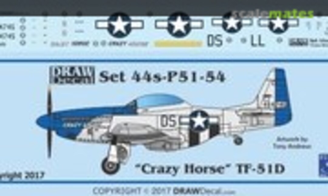 1:144 TF-51D “Crazy Horse” (Draw Decal 44-P51-54) 44-P51-54